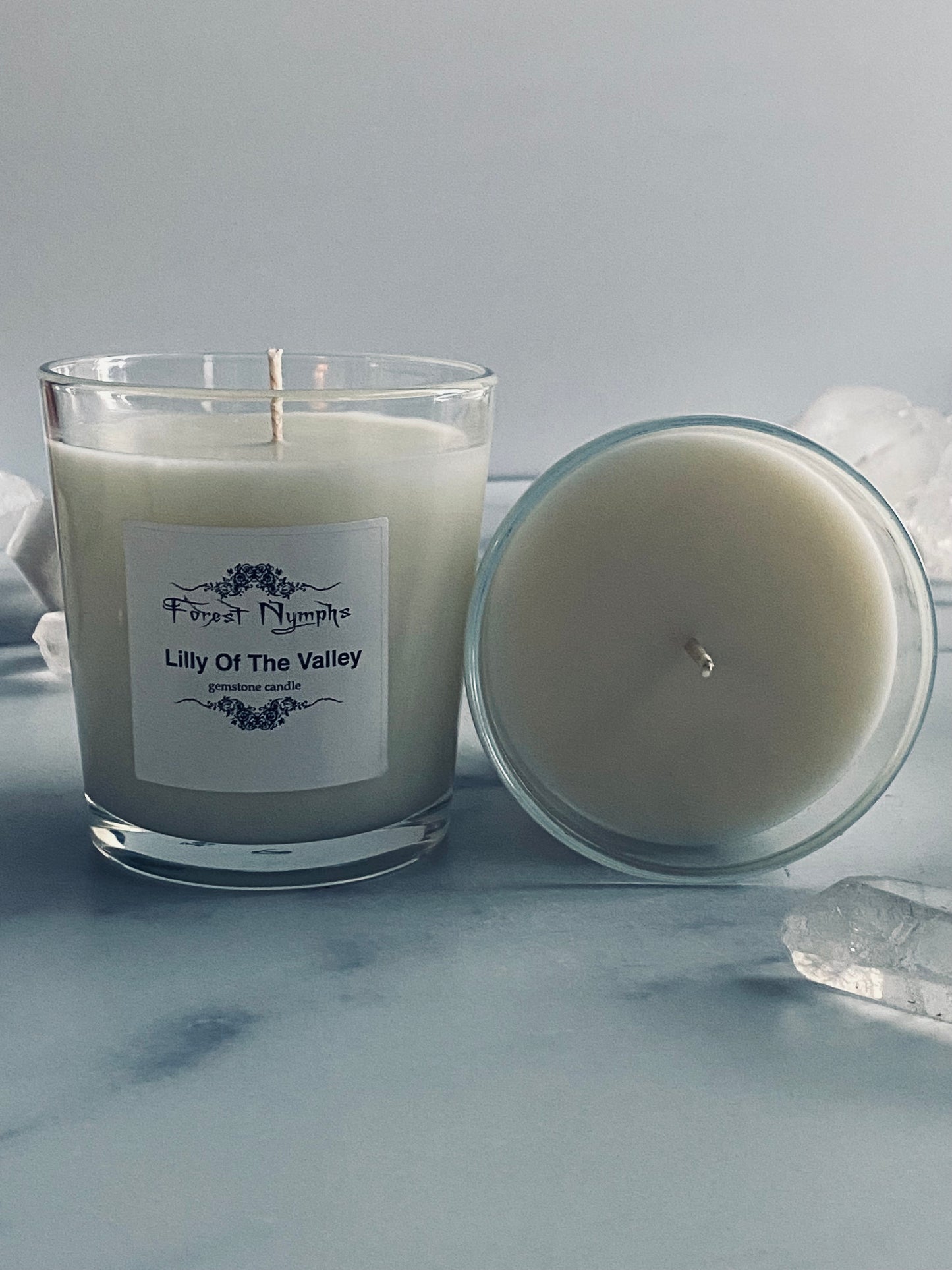 LILY OF THE VALLEY GEMSTONE CANDLE