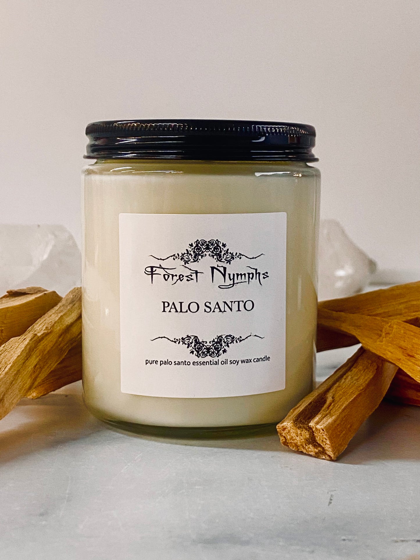 PALO SANTO CANDLE GEMSTONE CANDLE
