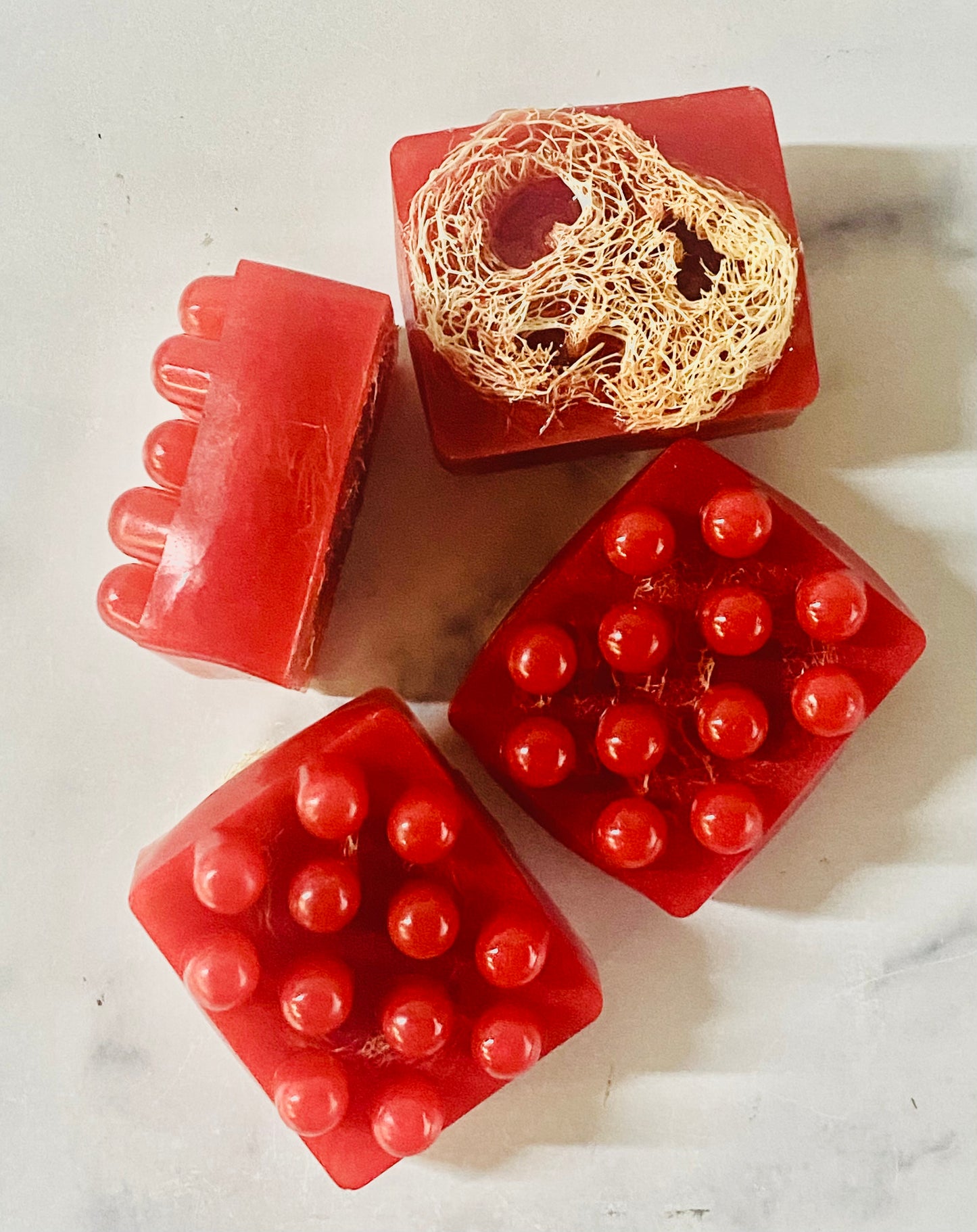 Apple Loofah Massage Bar
