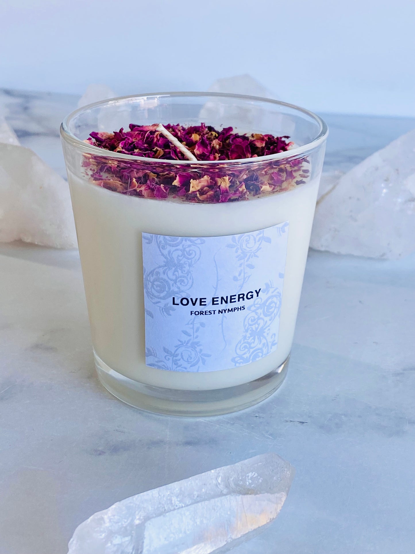 LOVE ENERGY GEMSTONE CANDLE