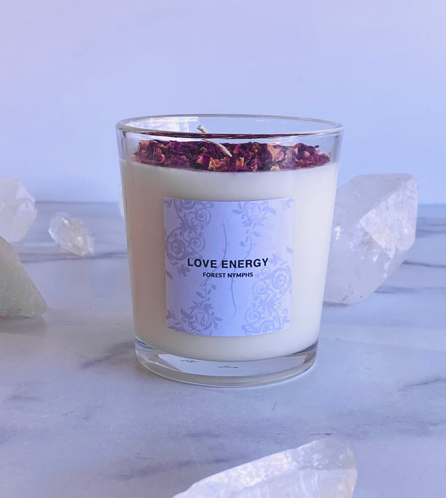 LOVE ENERGY GEMSTONE CANDLE
