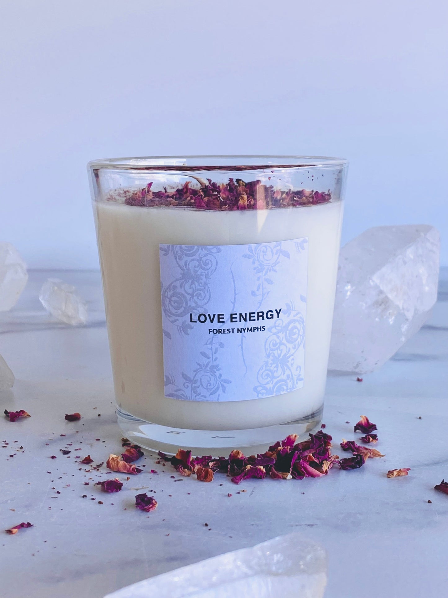 LOVE ENERGY GEMSTONE CANDLE