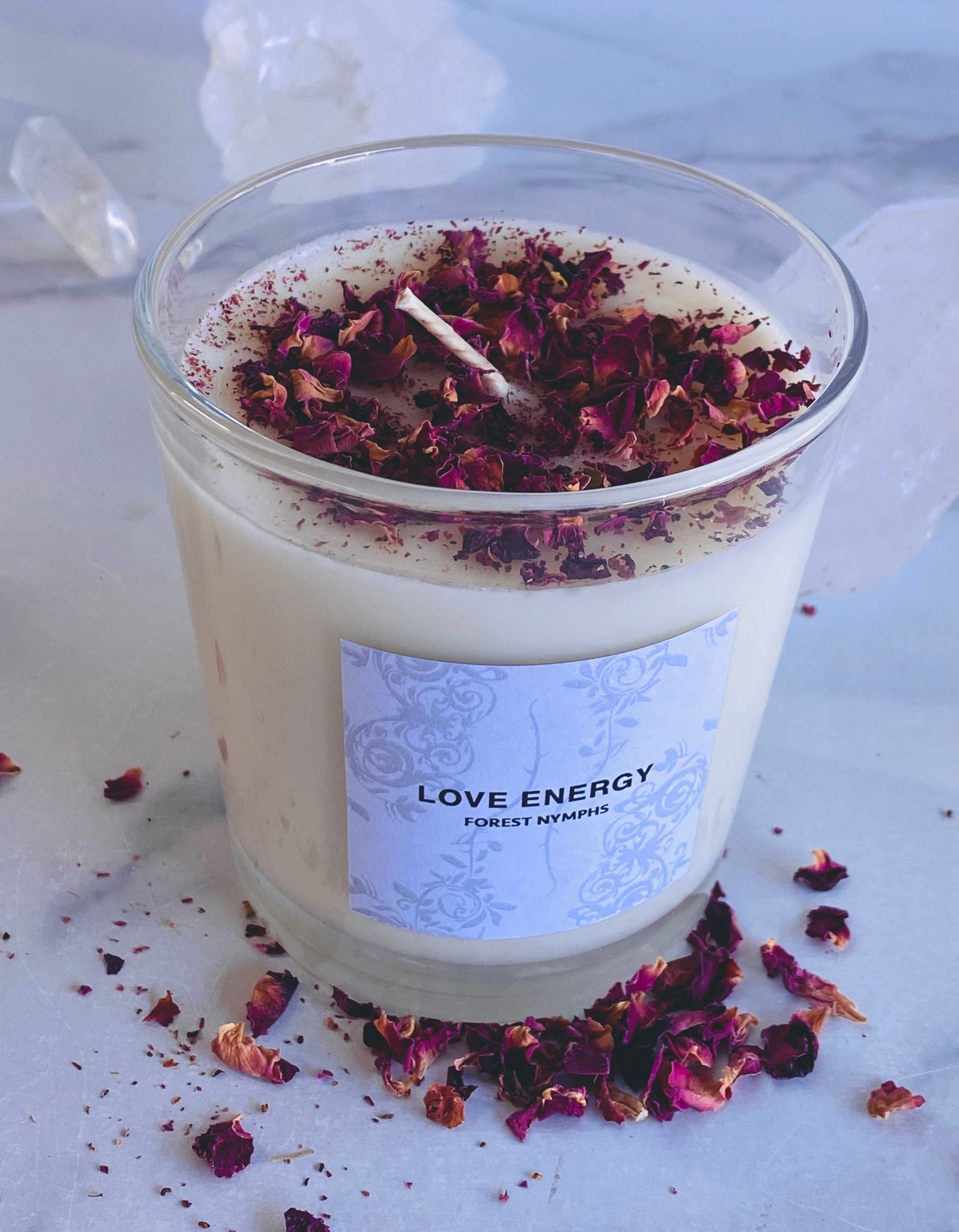 LOVE ENERGY GEMSTONE CANDLE