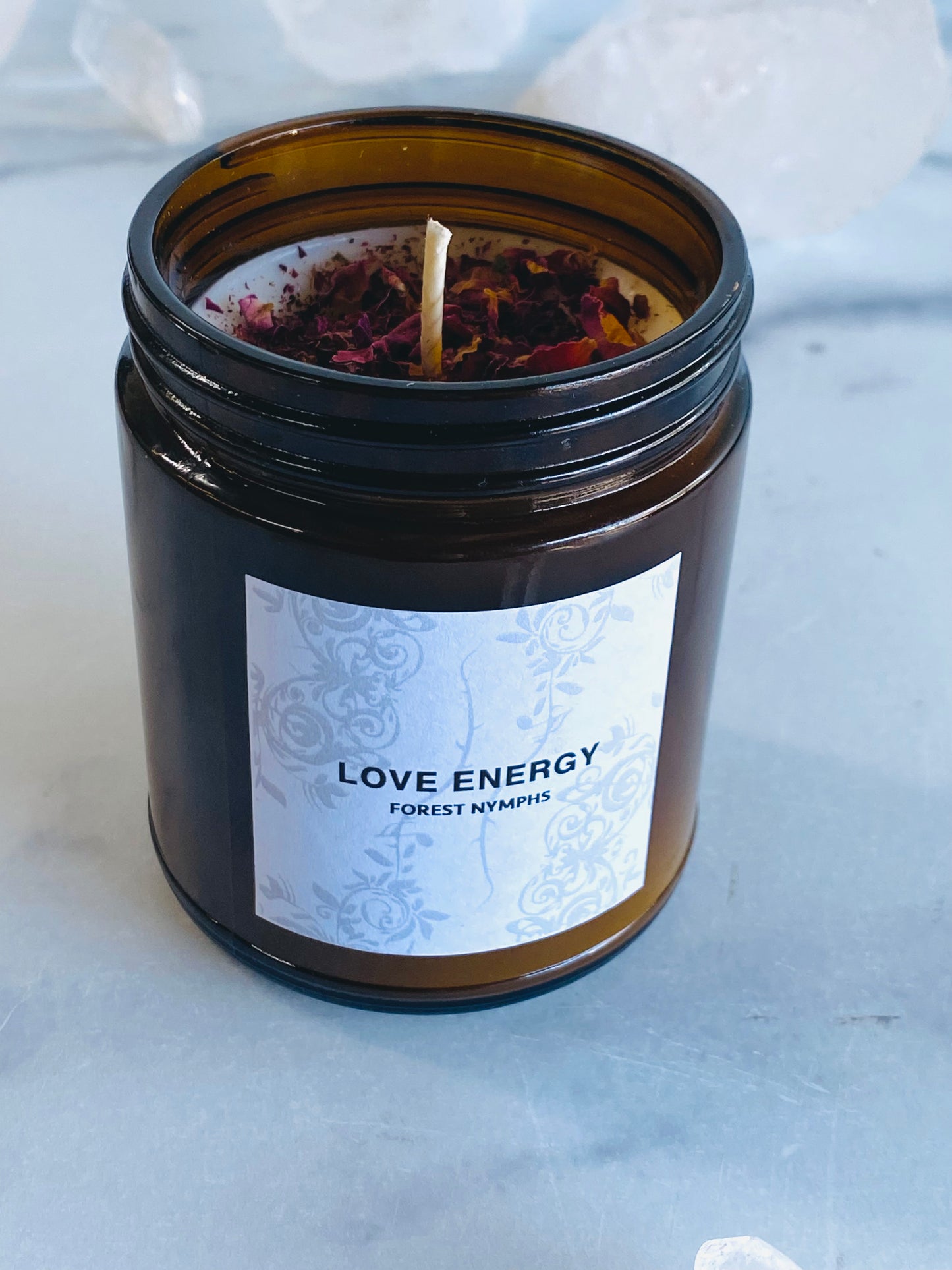 LOVE ENERGY GEMSTONE CANDLE