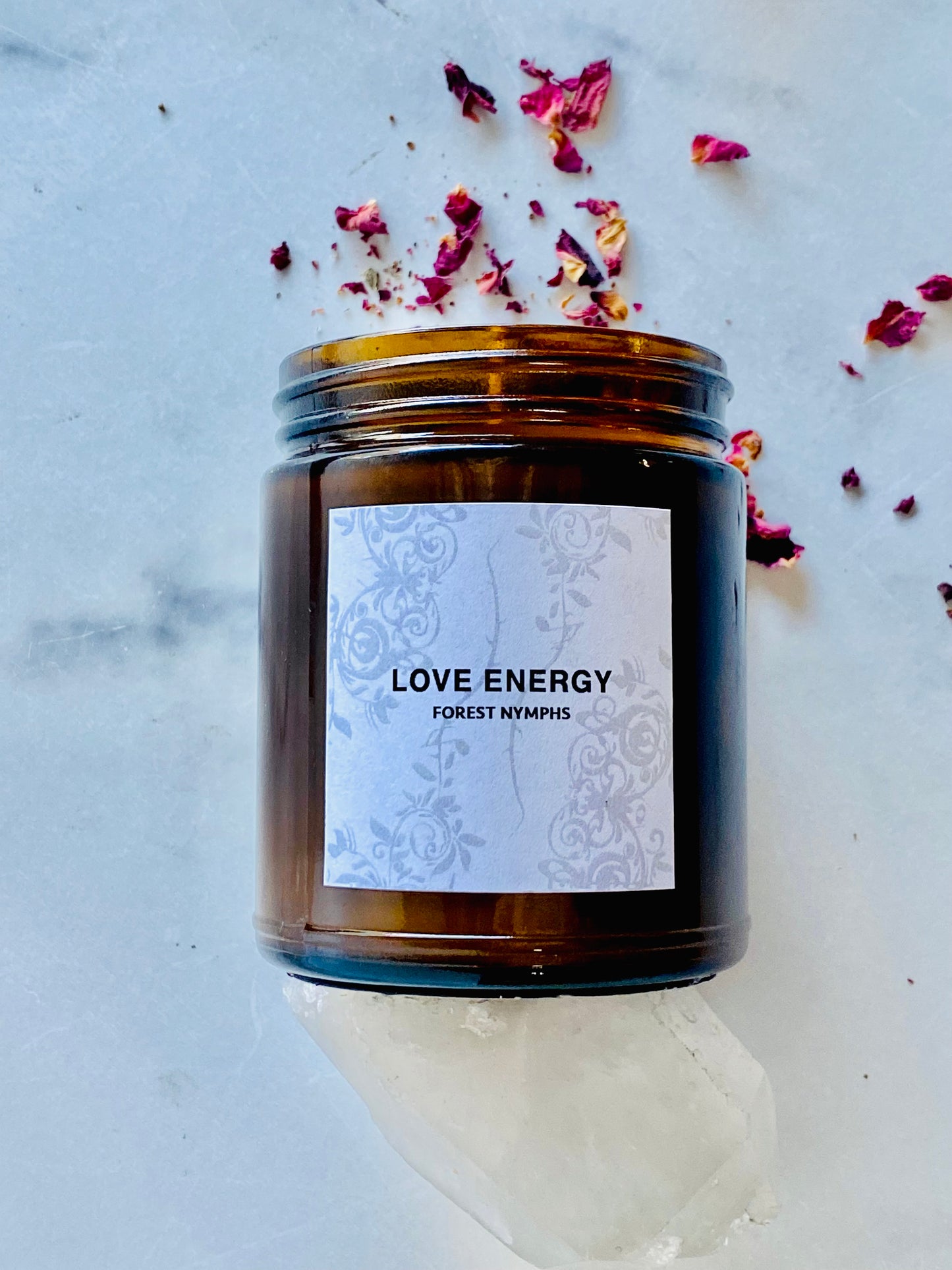 LOVE ENERGY GEMSTONE CANDLE