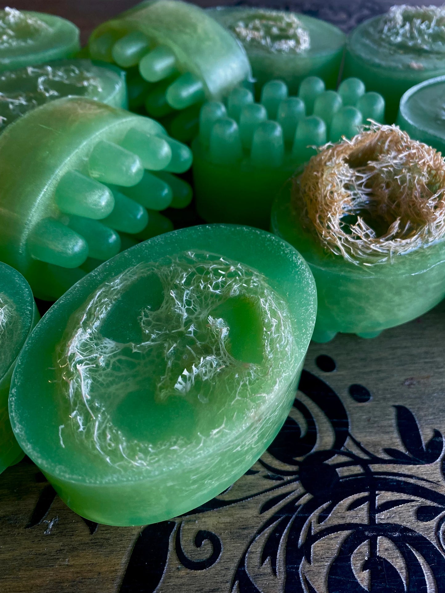Spa Loofah and Massage Bar Soap