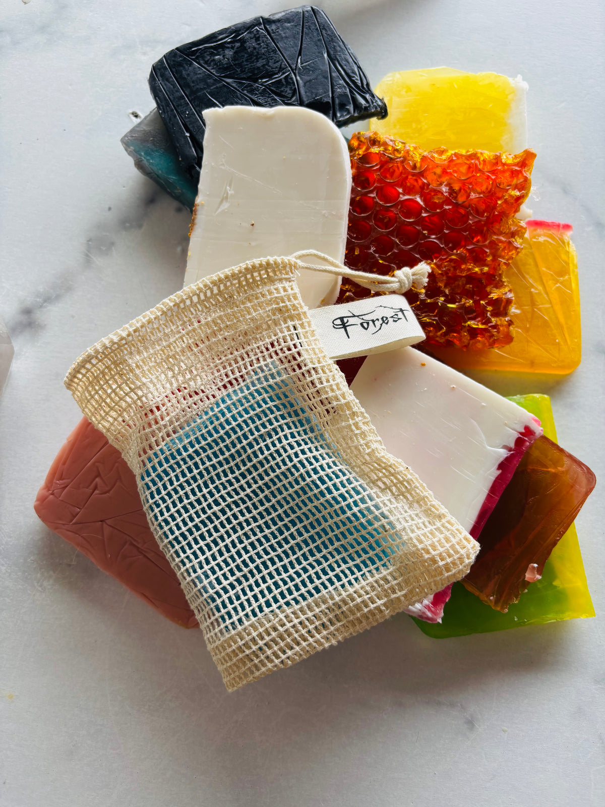 Nymph Soap Ends with soap bag