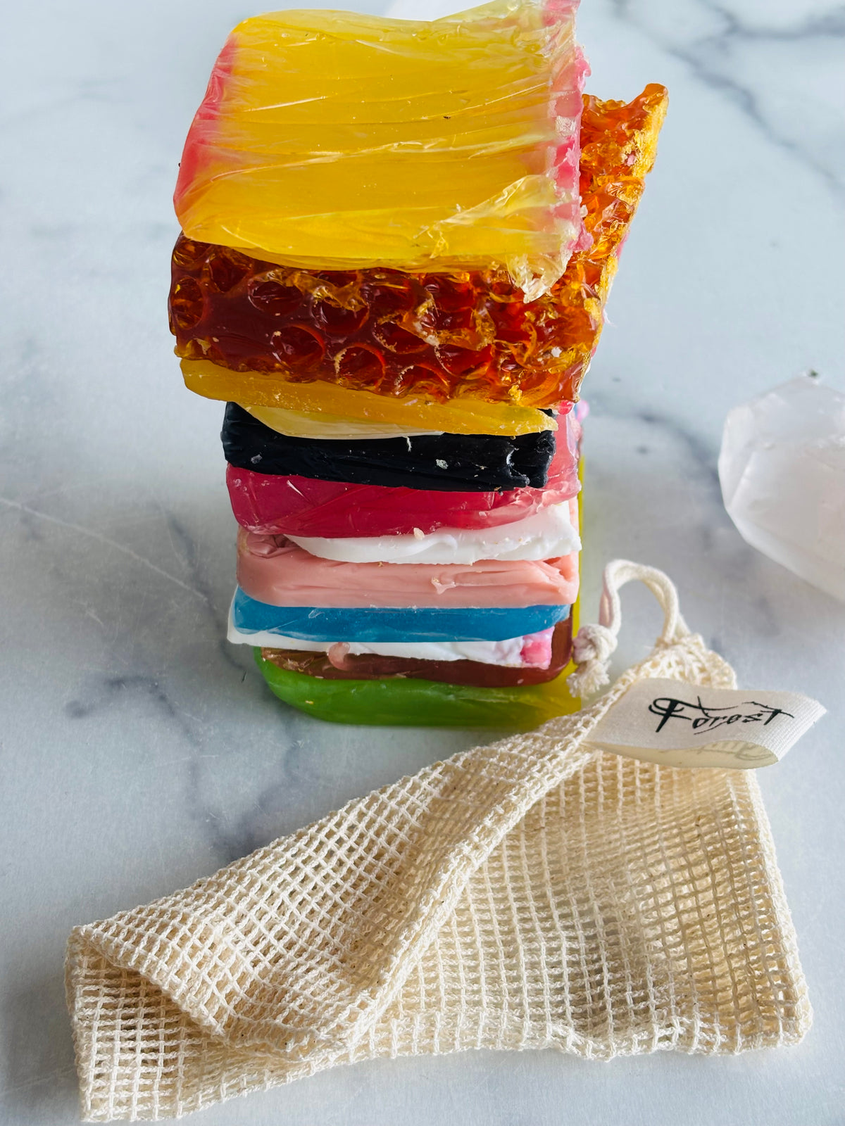 Nymph Soap Ends with soap bag