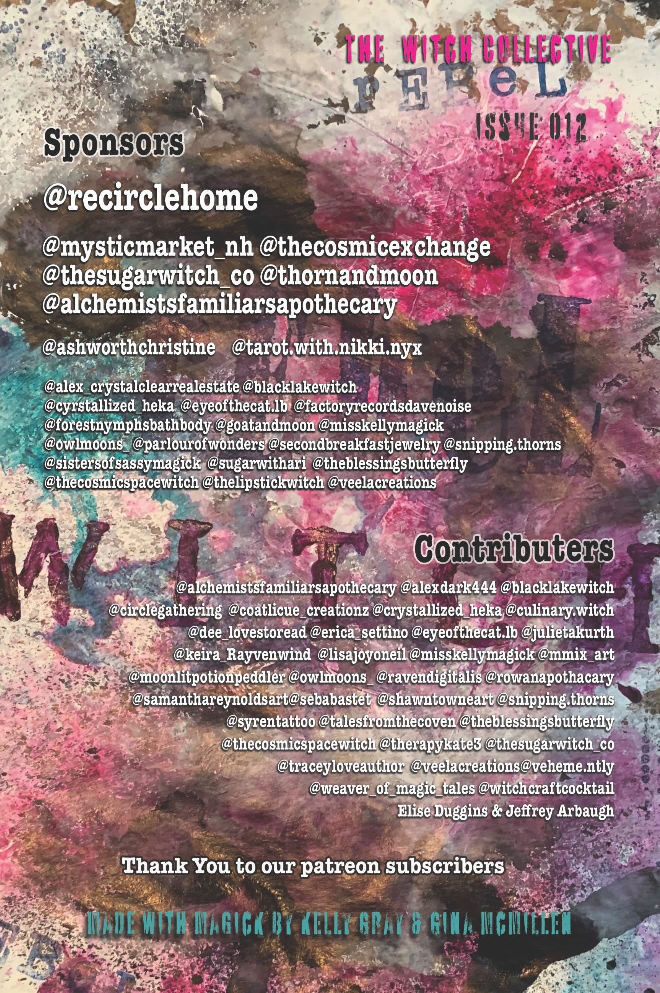 WITCH COLLECTIVE ZINE
