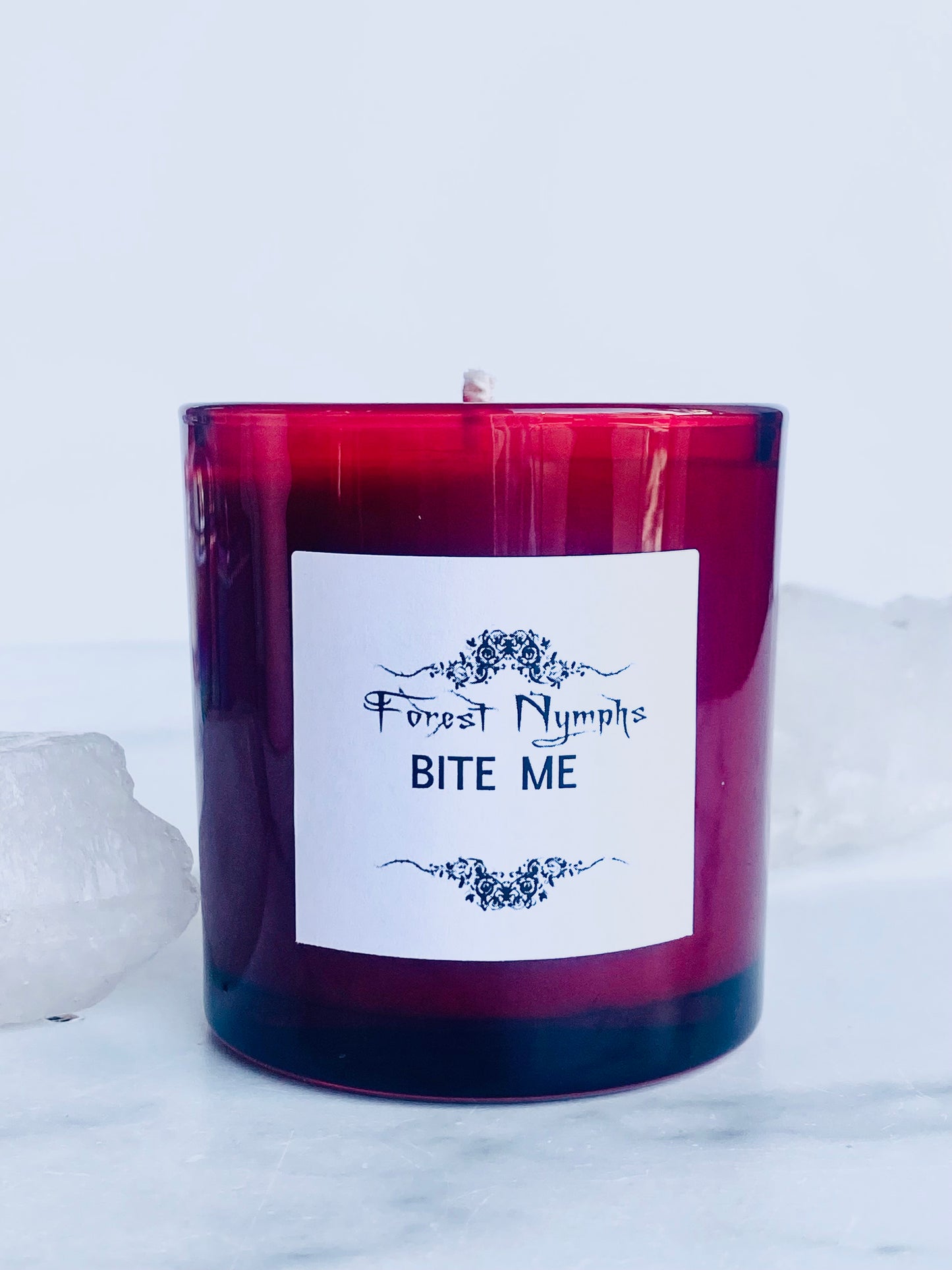 BITE ME  GEMSTONE CANDLE