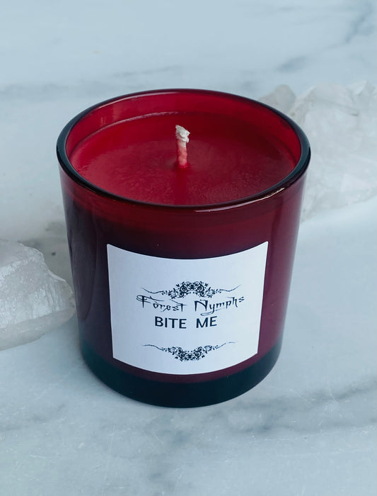 BITE ME  GEMSTONE CANDLE