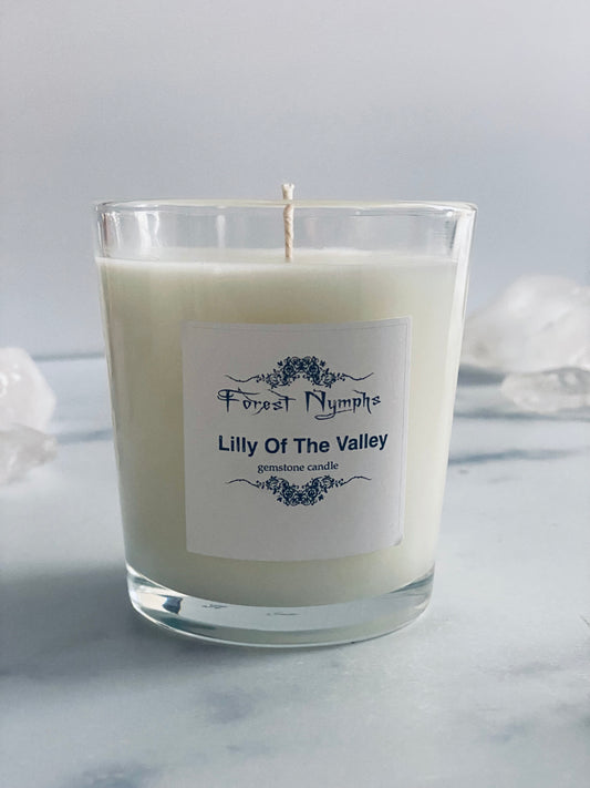 LILY OF THE VALLEY GEMSTONE CANDLE