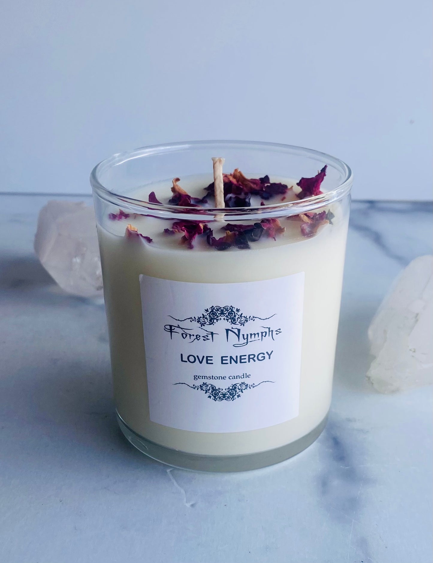 LOVE ENERGY GEMSTONE CANDLE