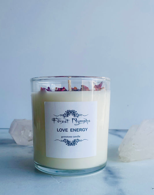 LOVE ENERGY GEMSTONE CANDLE